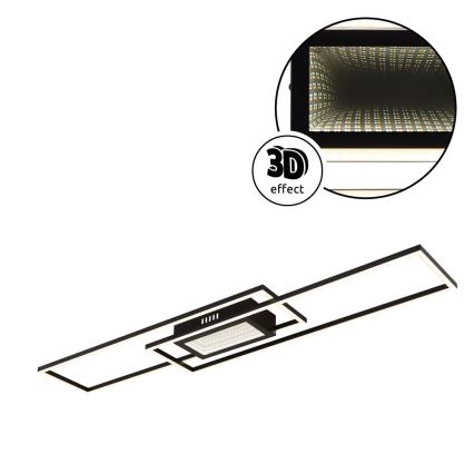 Globo - dimeriuojamas lubinis LED šviestuvas LED/42W/230V 2700-6500K 19,6x96 cm juodas + nuotolinis valdymas