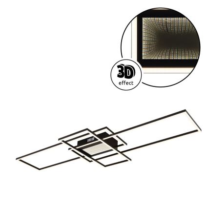 Globo - LED dimeriuojamas lubų šviestuvas LED/60W/230V 2700-6500K 42x110,8 cm juodas + su nuotoliniu valdymu