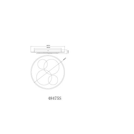 Globo - LED lubinis šviestuvas LED/40W/230V 3000K Ø 49 cm