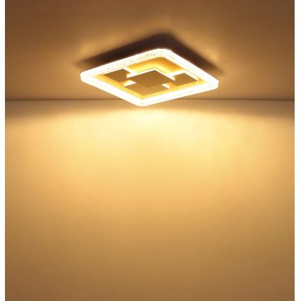 Globo - auksinis LED lubų šviestuvas LED/40W/230V 3000K 48,8x48,8 cm