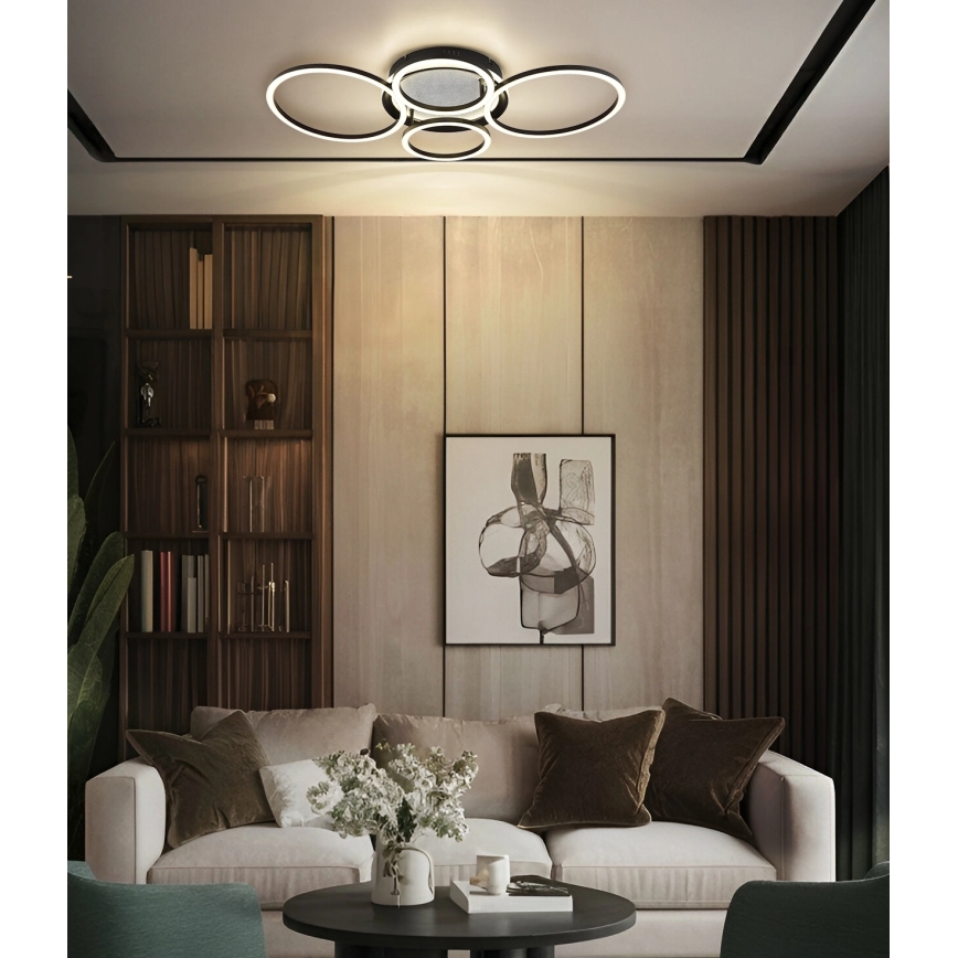 Globo - LED lubinis šviestuvas LED/40W/230V 4000K 72x52 cm juodas