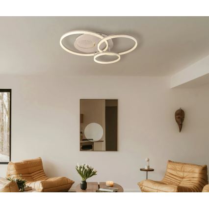 Globo - lubinis LED šviestuvas LED/40W/230V 3000K 78x60 cm smėlio spalvos