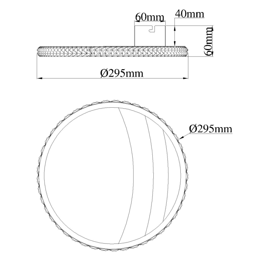 Globo - LED lubinis šviestuvas LED/12W/230V 3000/4000/6000K skersmuo 29,5 cm auksinis
