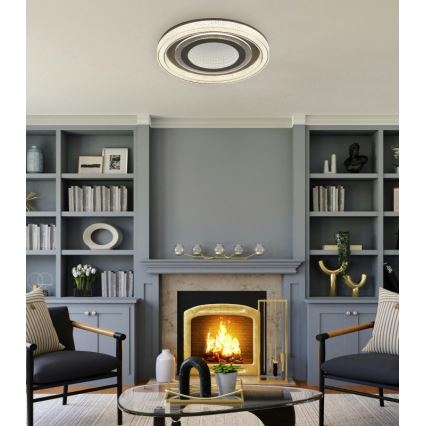 Globo - LED reguliuojamas lubų šviestuvas LED/48W/230V 2700-6000K skersmuo 48 cm antracitas + nuotolinio valdymo pultas