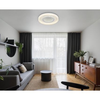 Globo - LED Pritemdomas lubinis šviestuvas LED/48W/230V 2700-6000K diametras 48 cm balta + nuotolinio valdymo pultas