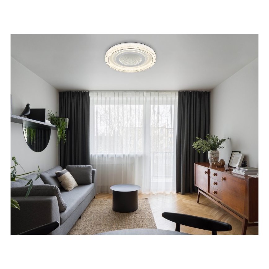Globo - LED Pritemdomas lubinis šviestuvas LED/48W/230V 2700-6000K diametras 48 cm balta + nuotolinio valdymo pultas