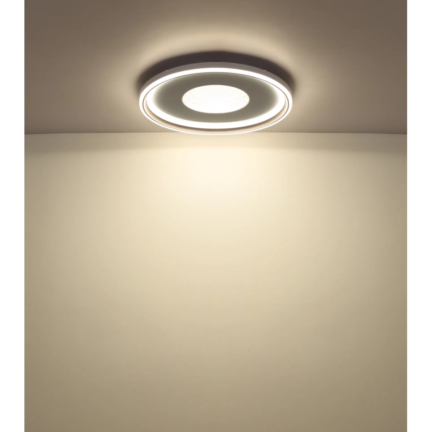 Globo - reguliuojamas LED lubų šviestuvas, 60 W, 230 V, 2700–6000 K, Ø 59 cm, smėlinis, su nuotolinio valdymo pultu