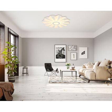 Globo - LED Pritemdomas lubinis šviestuvas LED/58W/230V 2700-6000K diametras 50 cm balta + nuotolinio valdymo pultas