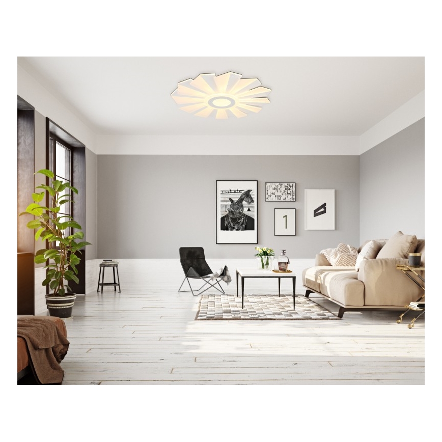 Globo - LED Pritemdomas lubinis šviestuvas LED/58W/230V 2700-6000K diametras 50 cm balta + nuotolinio valdymo pultas