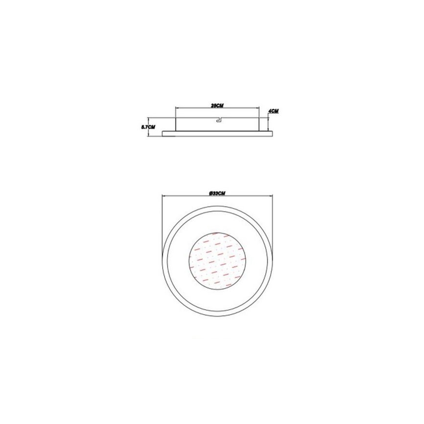Globo - LED lubinis šviestuvas LED/24W/230V 2700/4500/6500K diametras 33 cm