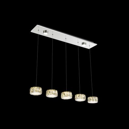Globo - LED Pakabinamas sietynas LED/52W/230V 4000K blizgus chromas/permatoma