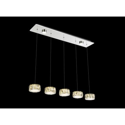 Globo - LED Pakabinamas sietynas LED/52W/230V 4000K blizgus chromas/permatoma