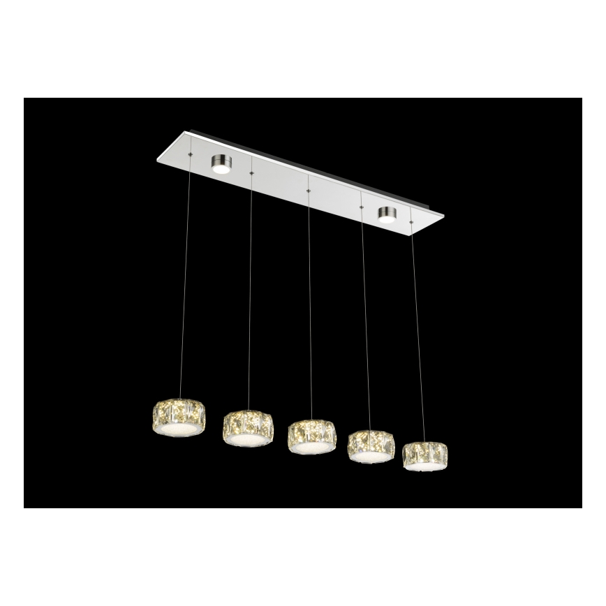 Globo - LED Pakabinamas sietynas LED/52W/230V 4000K blizgus chromas/permatoma
