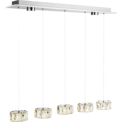 Globo - LED Pakabinamas sietynas LED/52W/230V 4000K blizgus chromas/permatoma