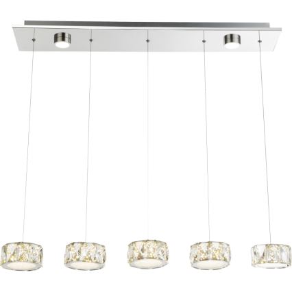 Globo - LED Pakabinamas sietynas LED/52W/230V 4000K blizgus chromas/permatoma