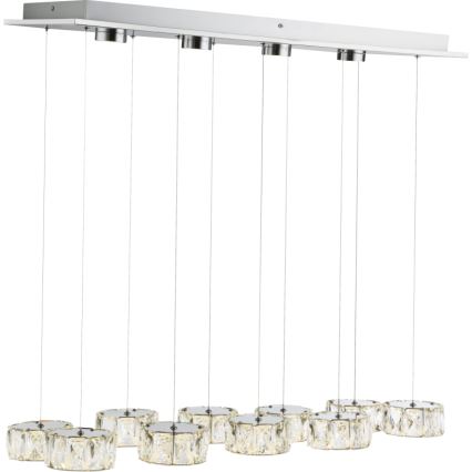 Globo - LED Pakabinamas sietynas LED/92W/230V 4000K blizgus chromas/permatoma