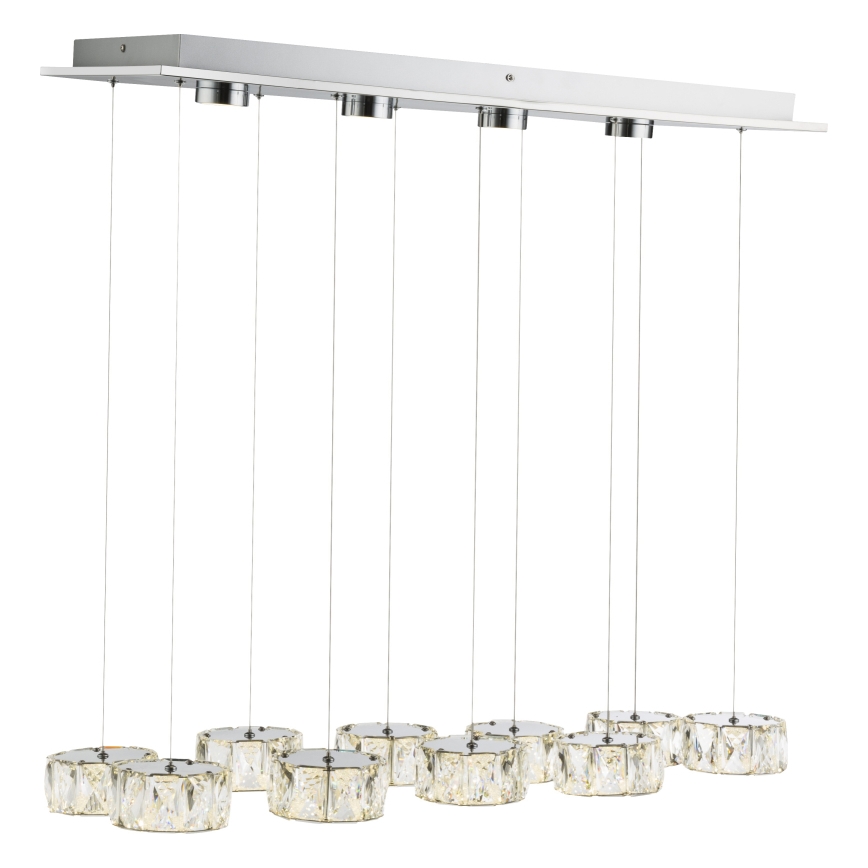 Globo - LED Pakabinamas sietynas LED/92W/230V 4000K blizgus chromas/permatoma
