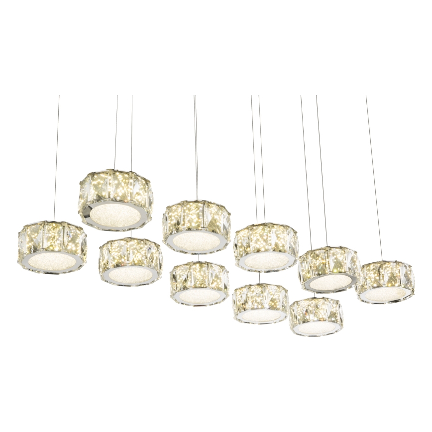 Globo - LED Pakabinamas sietynas LED/92W/230V 4000K blizgus chromas/permatoma