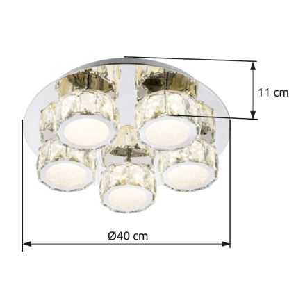 Globo - LED Pritemdomas lubinis šviestuvas LED/40W/230V 4000K diametras 40 cm