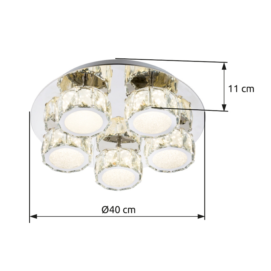 Globo - LED Pritemdomas lubinis šviestuvas LED/40W/230V 4000K diametras 40 cm