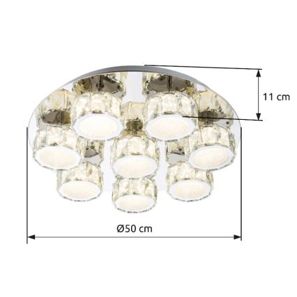 Globo - LED Pritemdomas lubinis šviestuvas LED/64W/230V 4000K diametras 50 cm