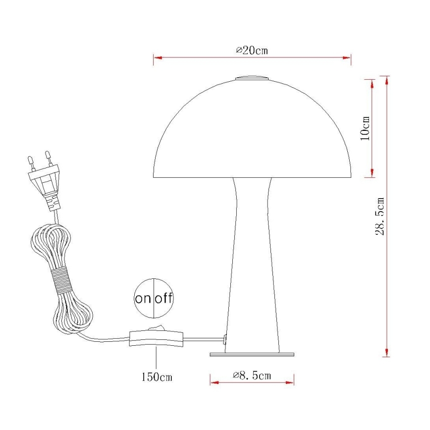 Globo - stalinis šviestuvas 1xE14/25W/230V smėlio spalvos