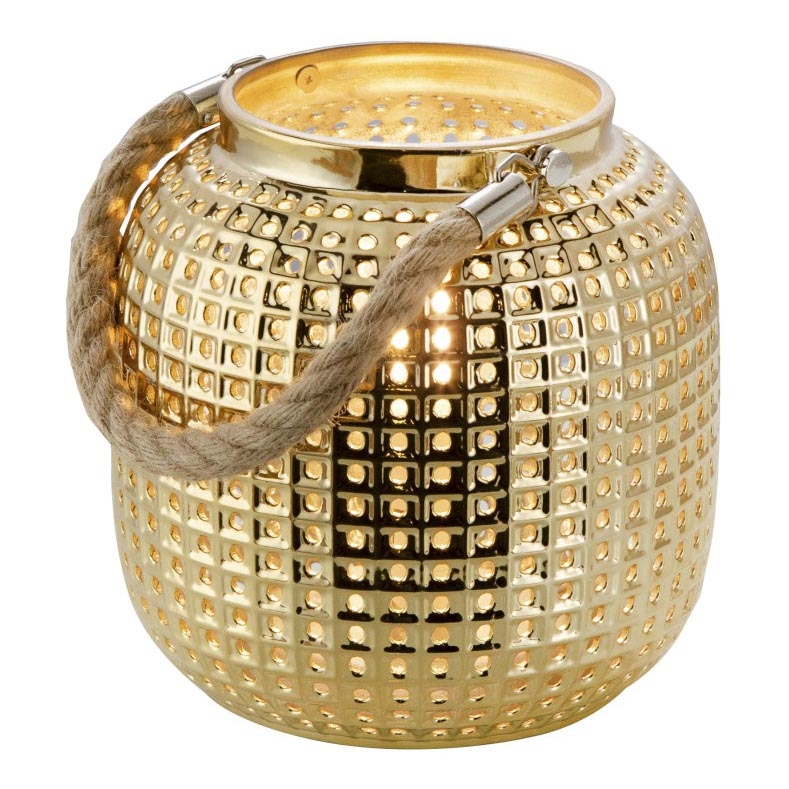 Globo 50770145 - Dekoratyvinė stalinė lempa BOLA 1xE14/40W/230V auksinė