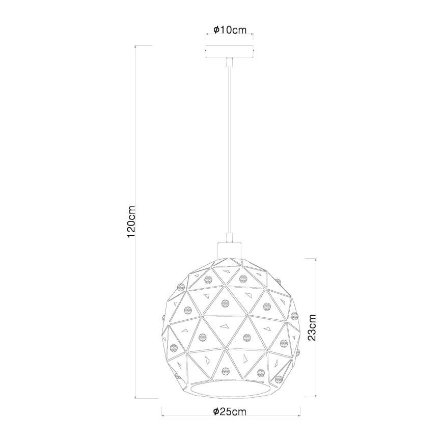Globo 54029H - Pakabinamas sietynas JODIE 1xE27/60W/230V diametras 25 cm