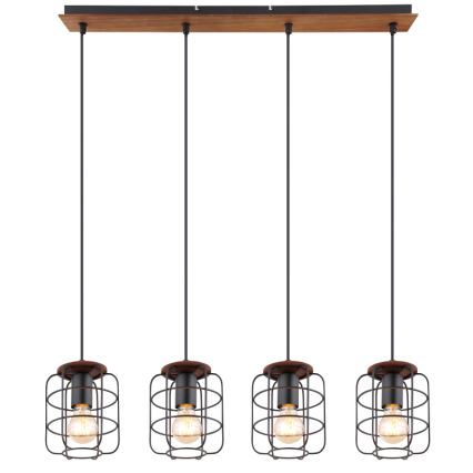 Globo - Pakabinama liustra ant laido 4xE27/40W/230V