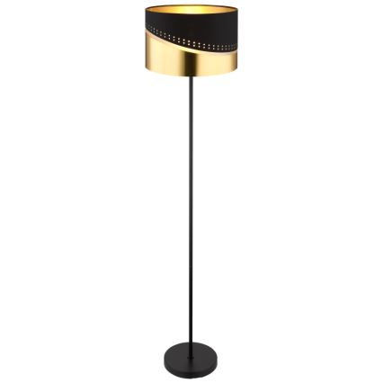 Globo - Toršeras 1xE27/60W/230V diametras 35 cm juoda/auksas
