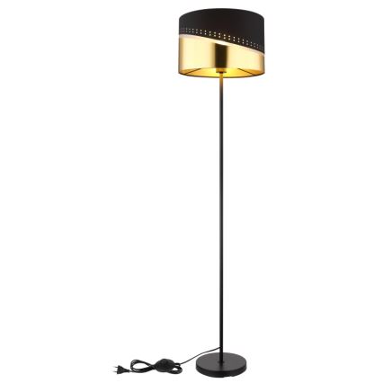 Globo - Toršeras 1xE27/60W/230V diametras 35 cm juoda/auksas