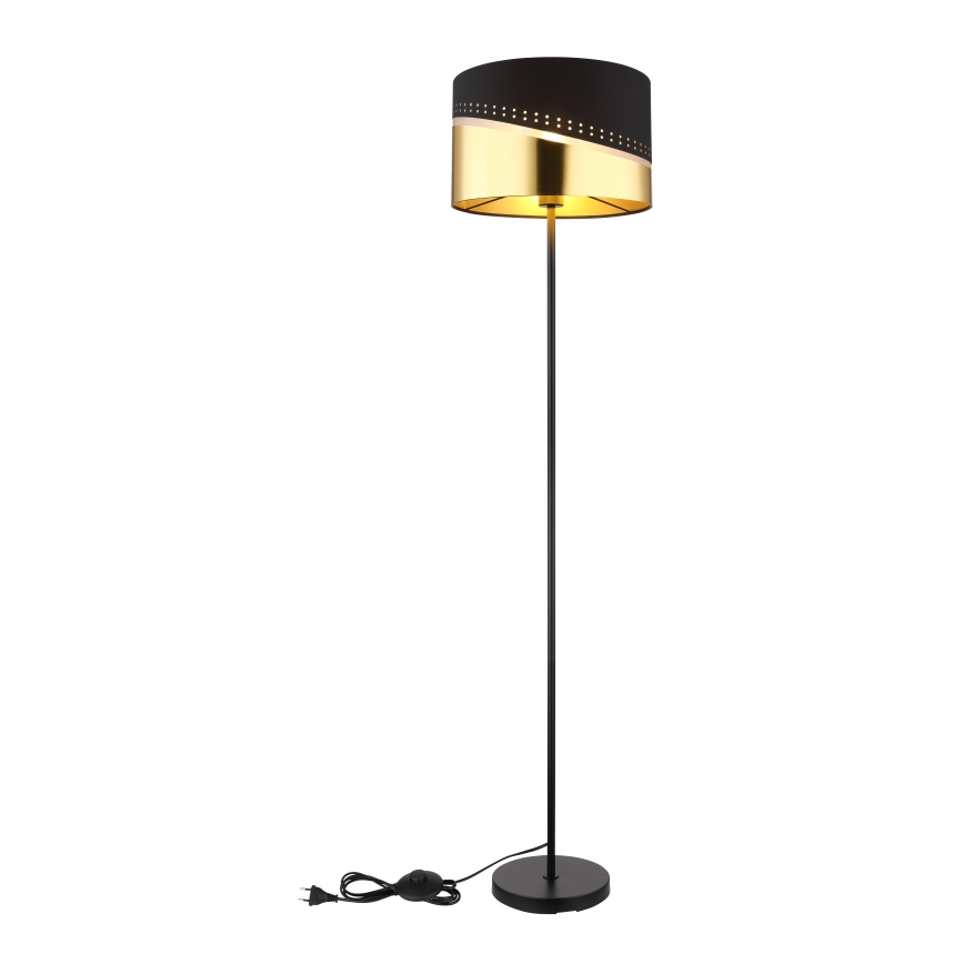 Globo - Toršeras 1xE27/60W/230V diametras 35 cm juoda/auksas
