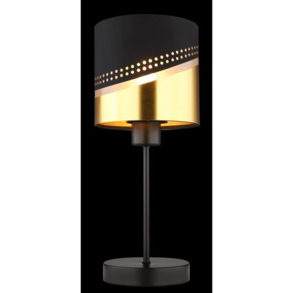 Globo - Stalinis šviestuvas 1xE27/40W/230V diametras 16 cm juoda/auksas