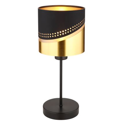 Globo - Stalinis šviestuvas 1xE27/40W/230V diametras 16 cm juoda/auksas