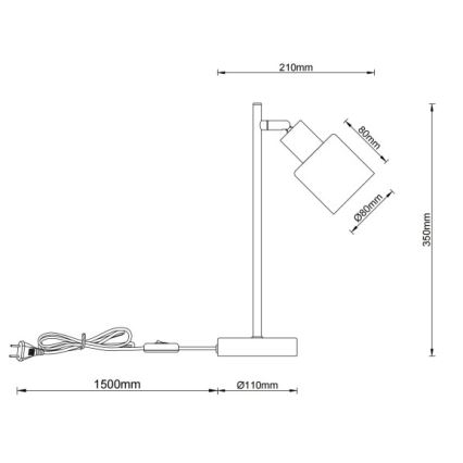 Globo - Stalinis šviestuvas 1xE14/25W/230V