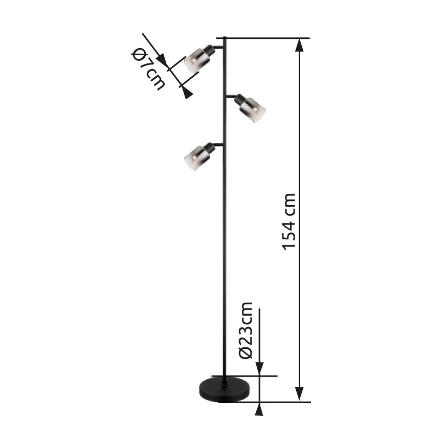 Globo - Toršeras 3xE14/40W/230V