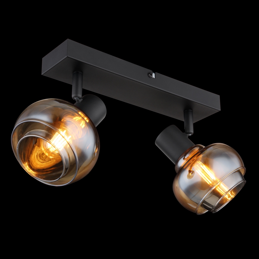 Globo - Taškinis šviestuvas 2xE14/40W/230V juodas