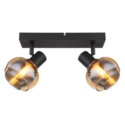 Globo - Taškinis šviestuvas 2xE14/40W/230V juodas