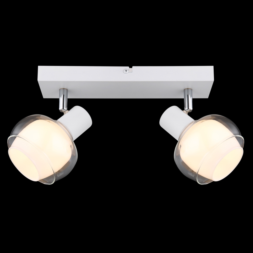 Globo - Taškinis šviestuvas 2xE14/40W/230V baltas