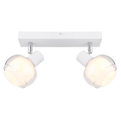 Globo - Taškinis šviestuvas 2xE14/40W/230V baltas