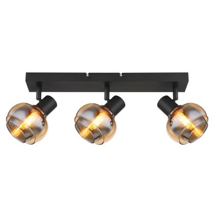 Globo - Taškinis šviestuvas 3xE14/40W/230V juodas