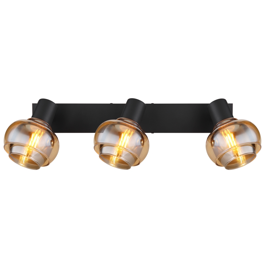 Globo - Taškinis šviestuvas 3xE14/40W/230V juodas