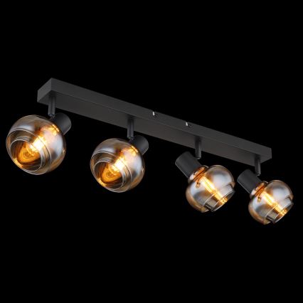 Globo - Taškinis šviestuvas 4xE14/40W/230V juodas