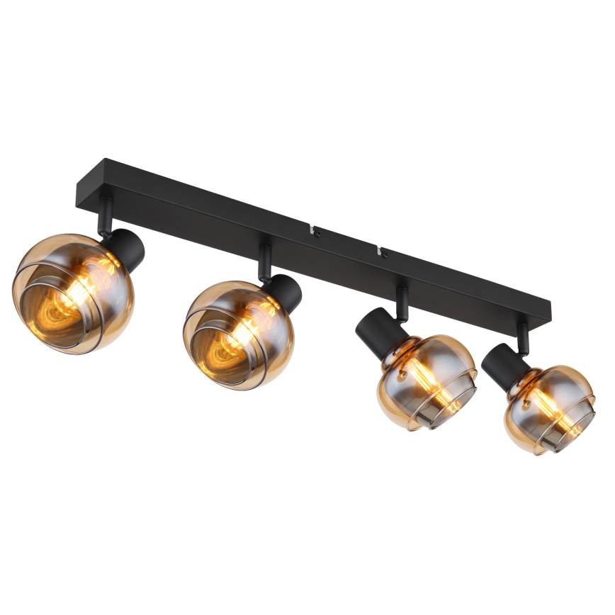 Globo - Taškinis šviestuvas 4xE14/40W/230V juodas