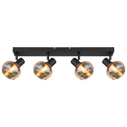 Globo - Taškinis šviestuvas 4xE14/40W/230V juodas