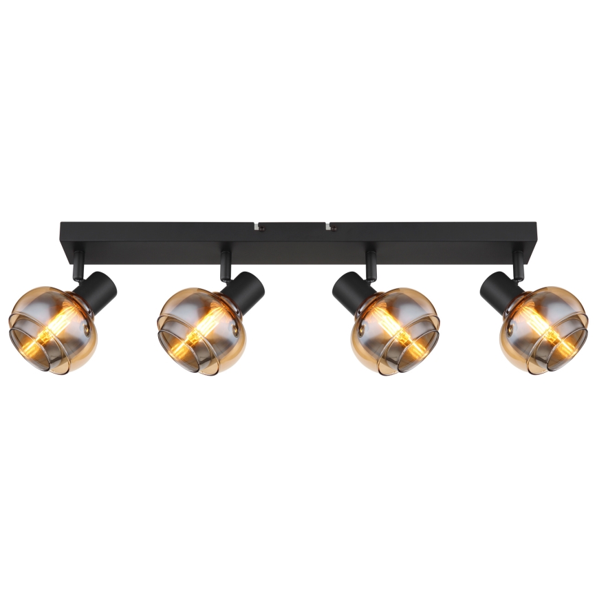 Globo - Taškinis šviestuvas 4xE14/40W/230V juodas