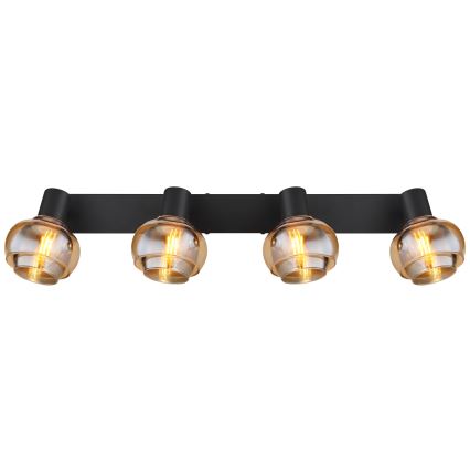 Globo - Taškinis šviestuvas 4xE14/40W/230V juodas