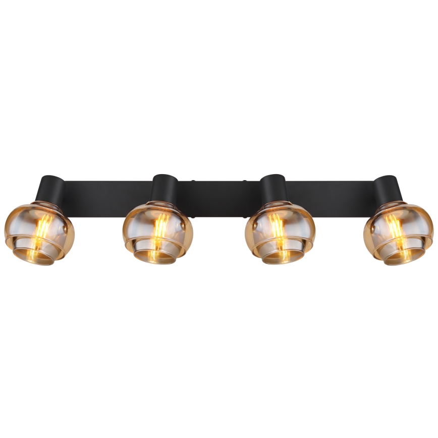 Globo - Taškinis šviestuvas 4xE14/40W/230V juodas