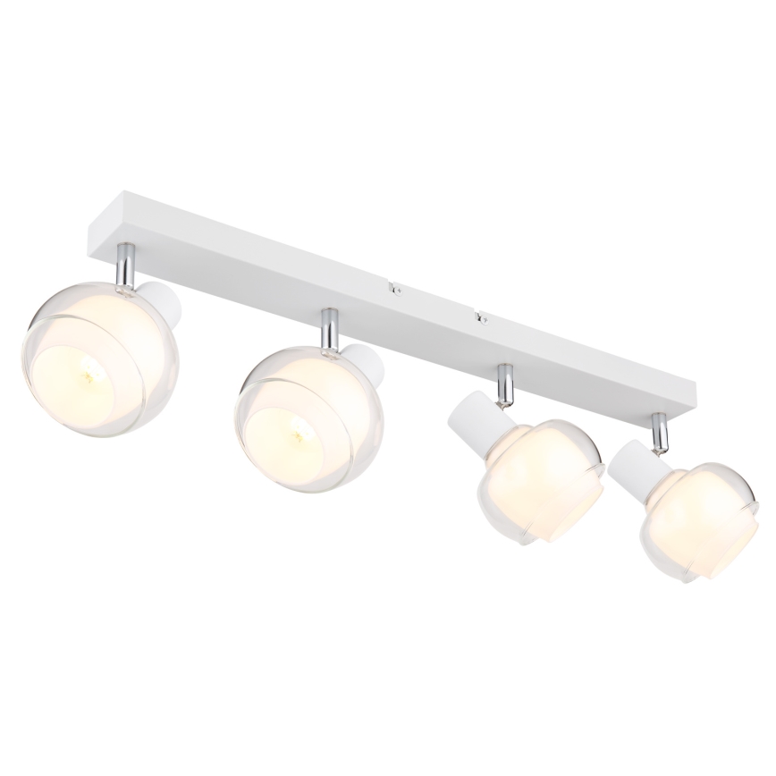 Globo - Taškinis šviestuvas 4 x E14, 40 W, 230 V, baltas