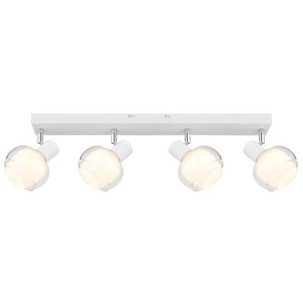 Globo - Taškinis šviestuvas 4 x E14, 40 W, 230 V, baltas
